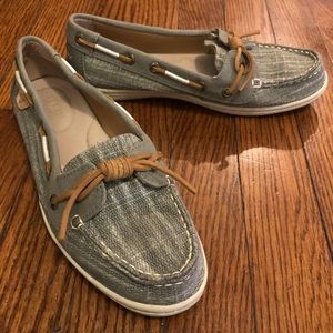 Sperry Women's Barrelfish Heavy Linen Olive Oxford
